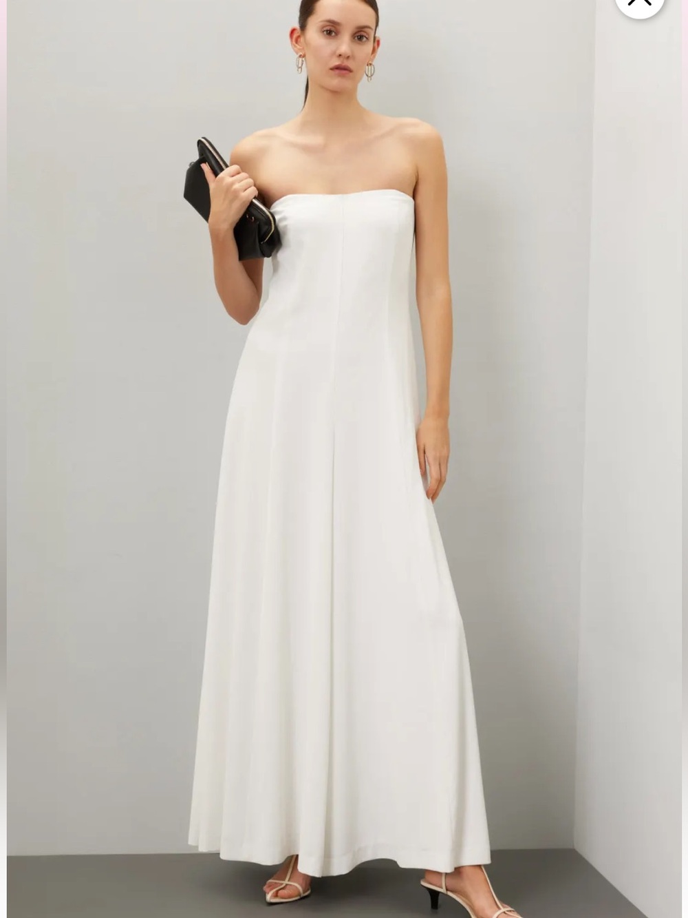 Rosetta Getty x RTR White Strapless Jumpsuit Sz 6